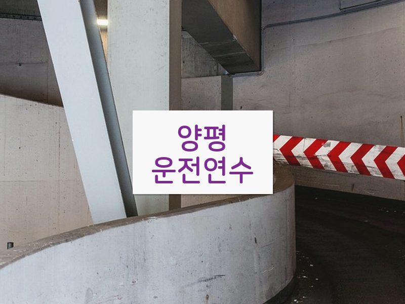 양평운전연수 후기