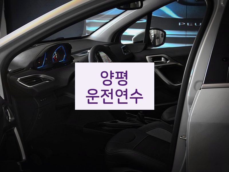 양평운전연수 후기