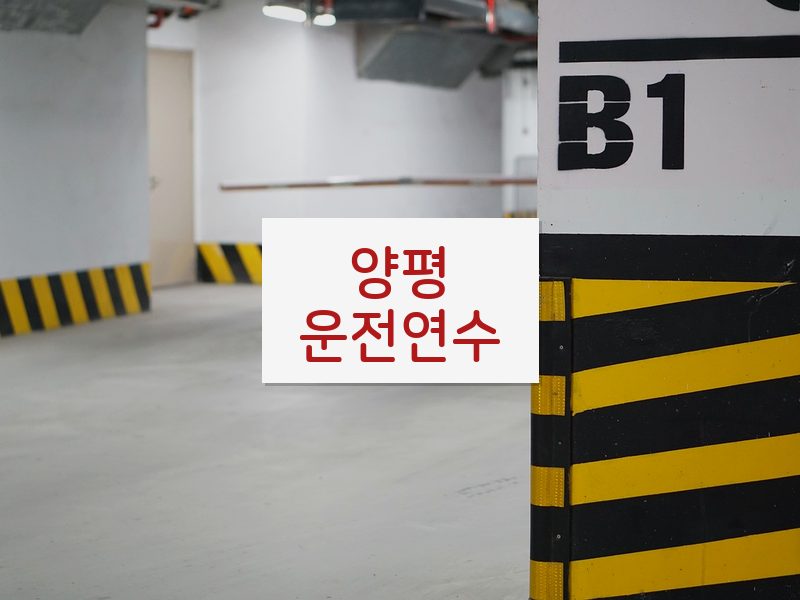 양평운전연수 후기