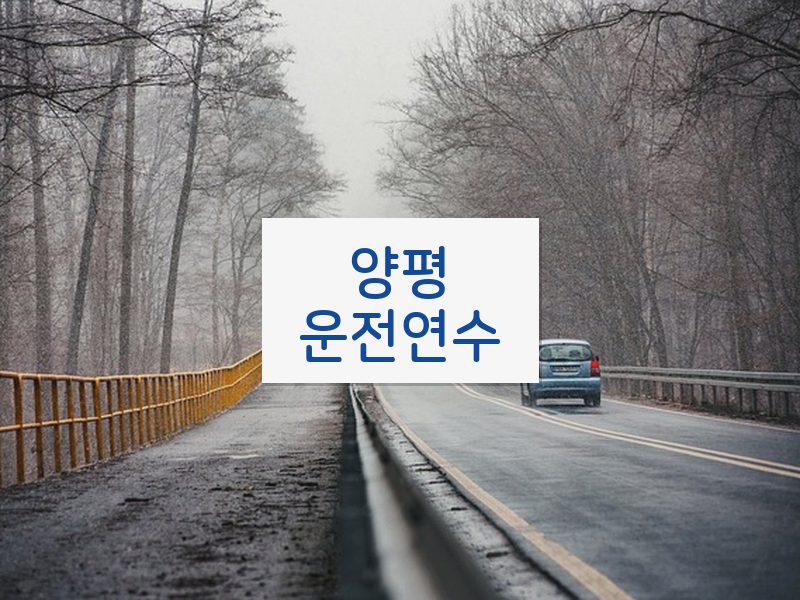 양평운전연수 후기