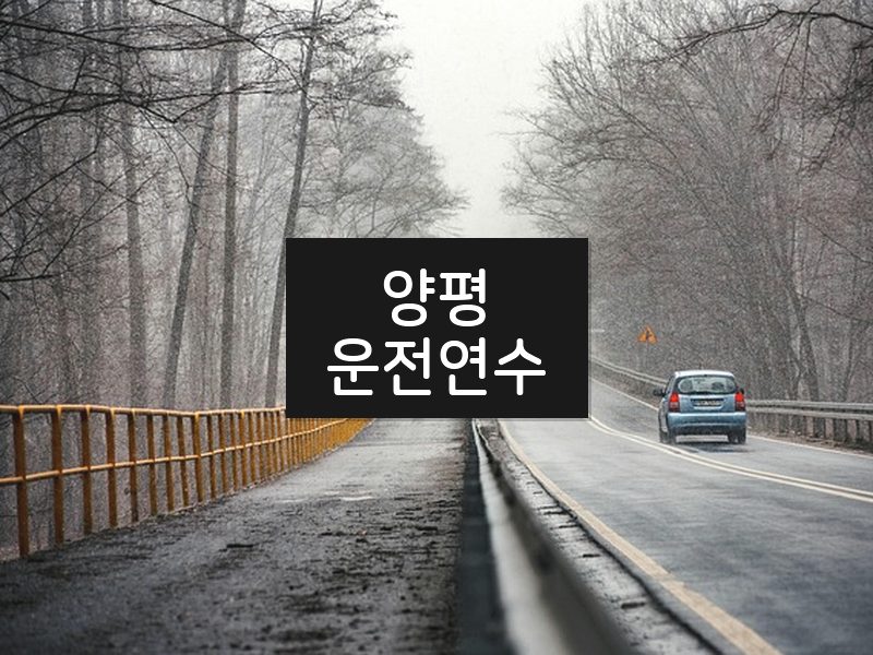 양평운전연수 후기
