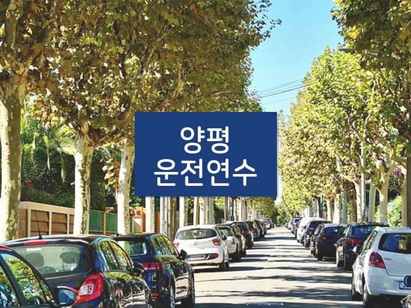 양평운전연수 후기
