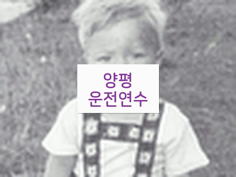 양평운전연수 후기