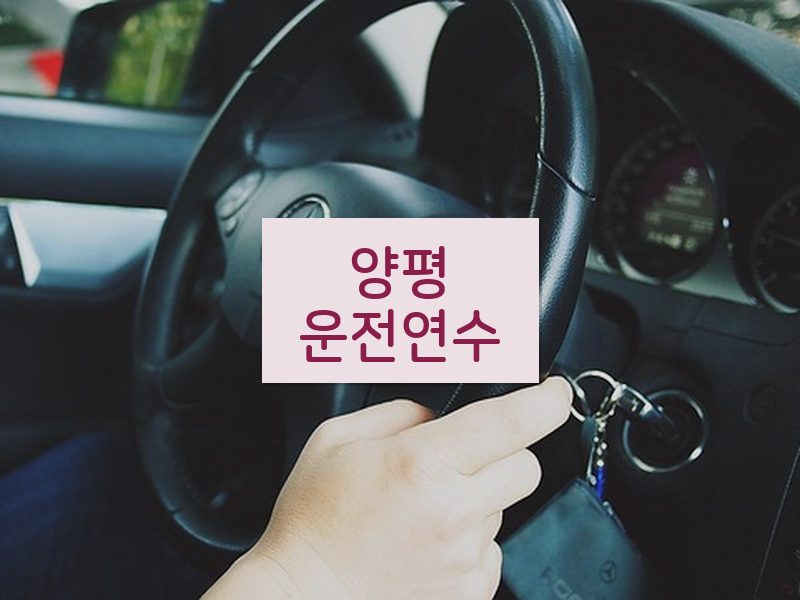 양평운전연수 후기