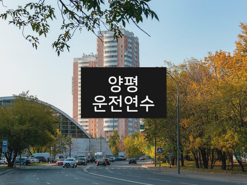 양평운전연수 후기