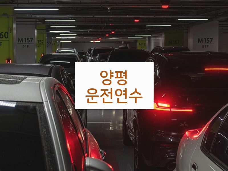 양평운전연수 후기