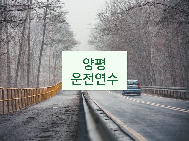양평운전연수 후기