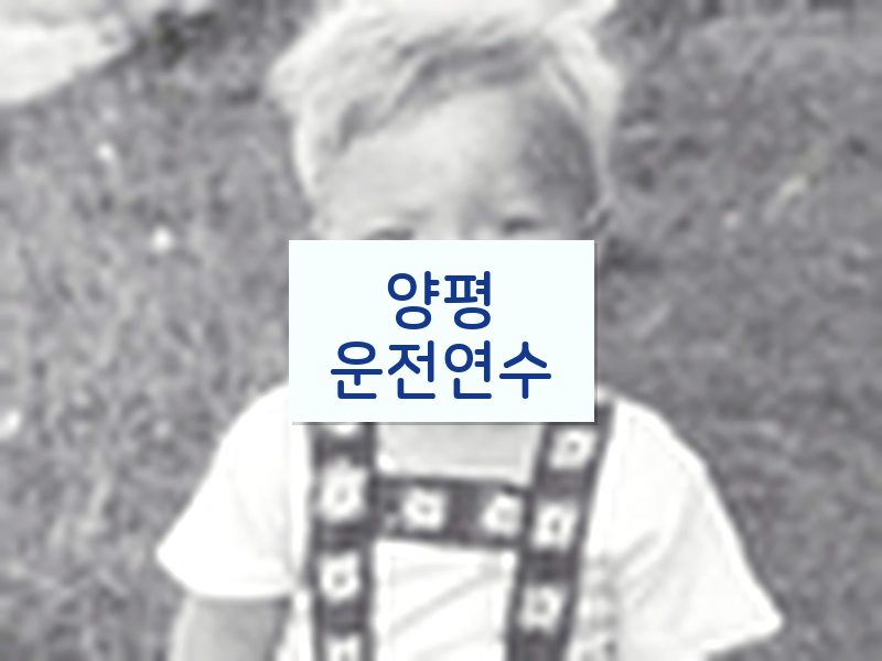 양평운전연수 후기