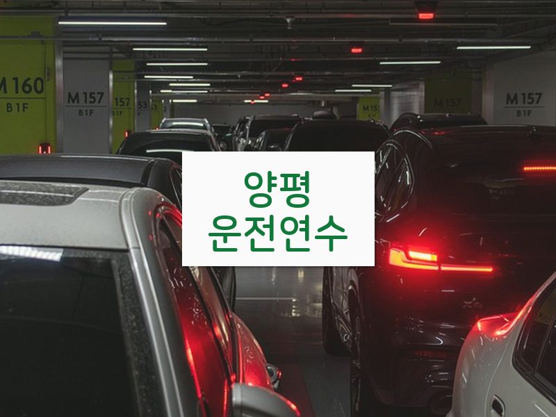 양평운전연수 후기