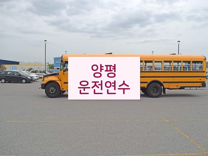양평운전연수 후기