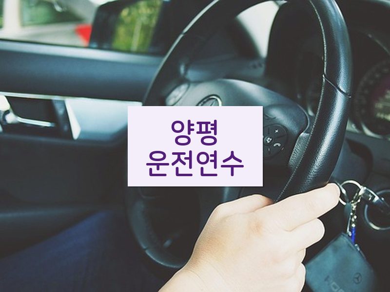 양평운전연수 후기