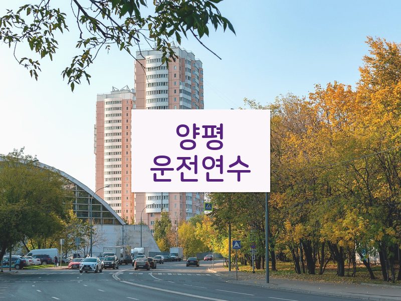 양평운전연수 후기