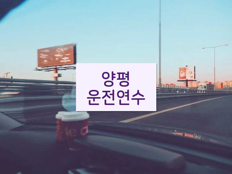 양평운전연수 후기