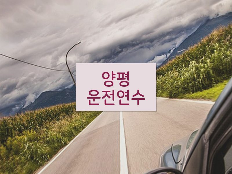 양평운전연수 후기