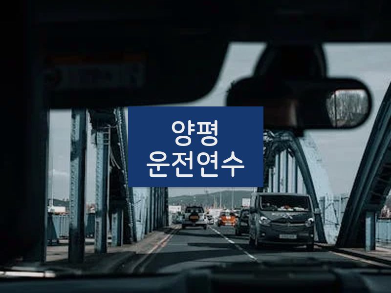 양평운전연수 후기