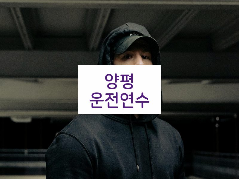 양평운전연수 후기