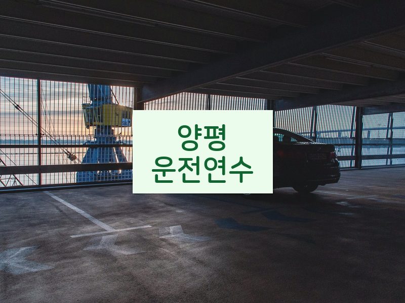 양평운전연수 후기