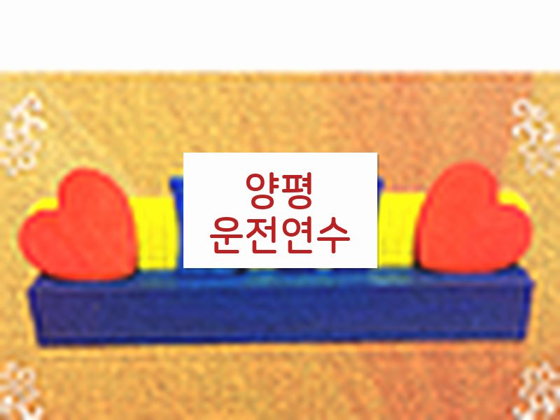 양평운전연수 후기