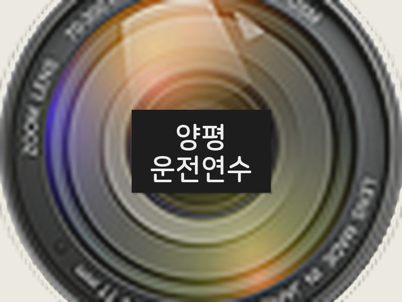 양평운전연수 후기