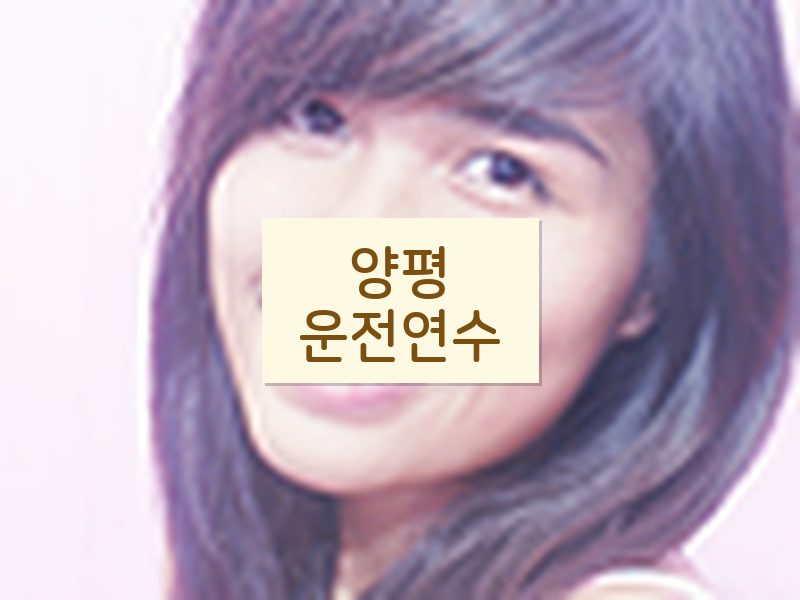 양평운전연수 후기