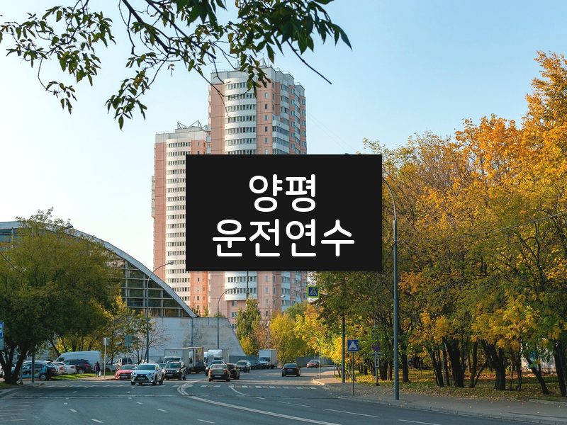 양평운전연수 후기