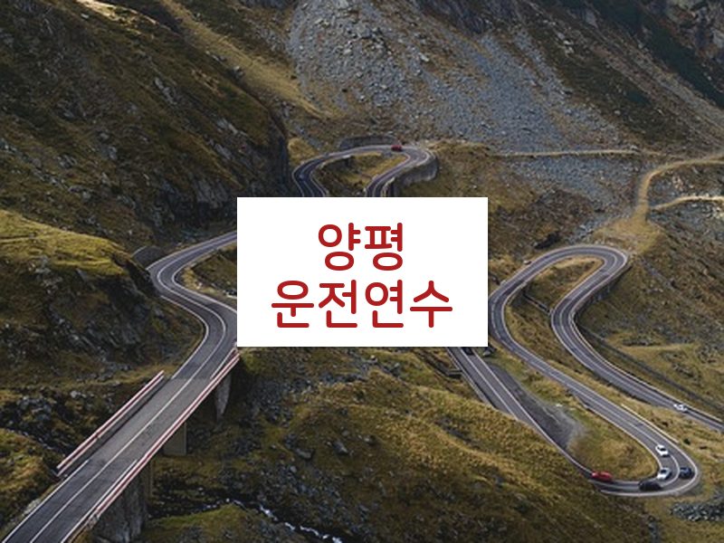 양평운전연수 후기
