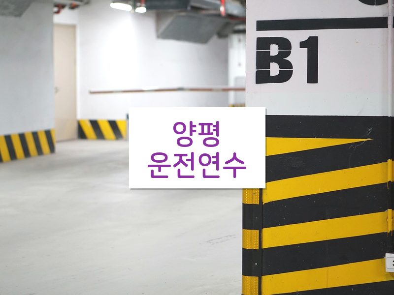양평운전연수 후기