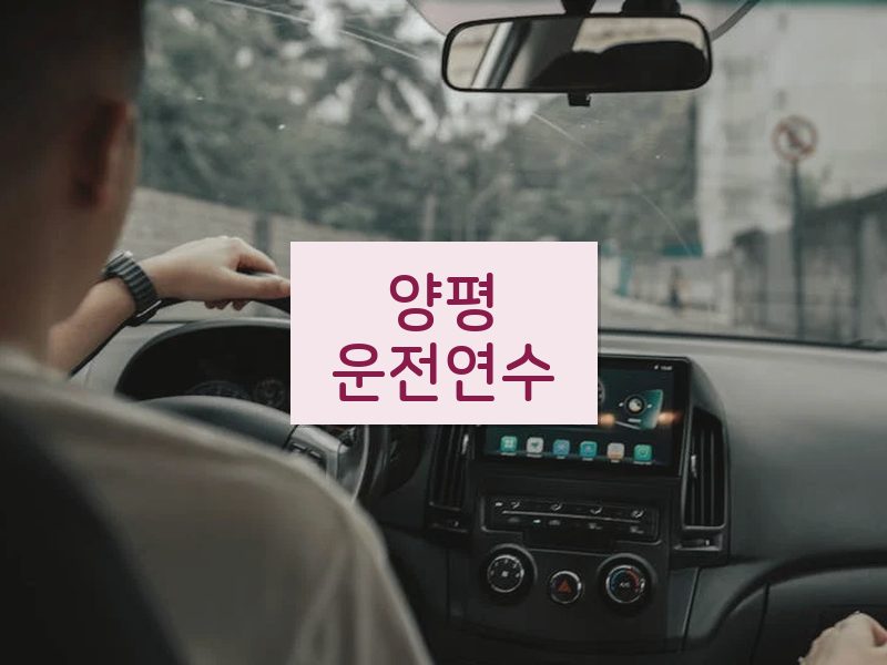 양평운전연수 후기