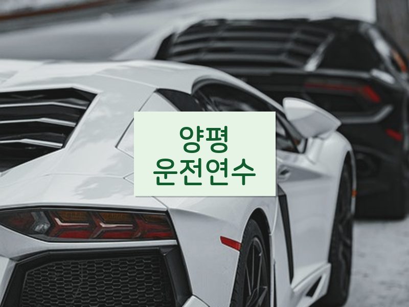 양평운전연수 후기