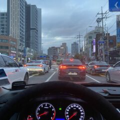 야간 운전 연습