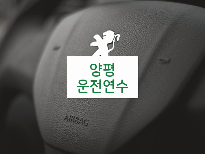 양평운전연수 후기